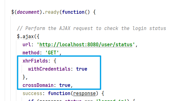 ajax状态请求代码